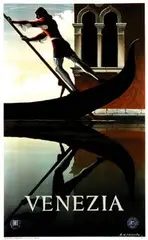 Cassandre A.M., Venezia, 1951, poster
