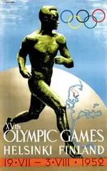 Sysimtsa Ilmari, Olympic Games Helsinki, 1952, poster