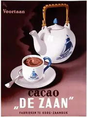 Wijga Jan, cacao "De Zaan", poster