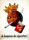 Burki Charles, Sport Virginia Cigarettes, 1950, poster