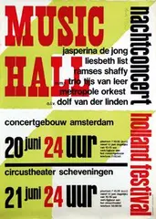 Elffers Dick, Music Hall nachtconcert, poster
