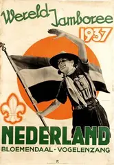 studio marabu, Wereld Jamboree Nederland Bloemendaal, 1937, poster