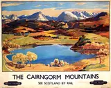 Train Thomas, The Cairngorm Mountains, poster