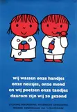Dick Bruna, Wij wassen onze handjes, 1963, poster