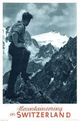 Michel Darbellay, Mountaineering Switzerland, poster