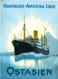Hans Bohrdts, Hamburg-Amerika Linie Ostasien, poster