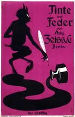 Thomas T. Heine, Tinte und Feder, 1897, poster