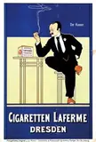 Friedrich Fritz Rehm, Cigaretten Laferme Dresden, 1896, poster
