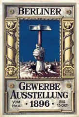 Ludwig Sütterlin, Berliner Gewerbe Ausstellung, 1896, poster