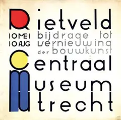 Gerrit T. Rietveld, Centraal Museum Utrecht Rietveld, 1958, poster