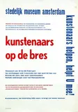Willem Sandberg, kunstenaars op de bres, 1953, poster