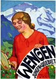 Klara Borter, Wengen Jungfraugebiet, 1930, poster