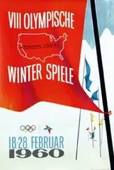 Kaiser Graphic Arts, VIII Olympische Winter Spiele, 1960, poster