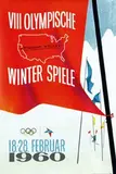 Kaiser Graphic Arts, VIII Olympische Winter Spiele, 1960, poster