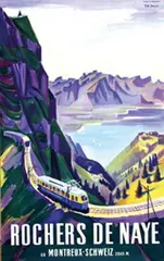 P.A. Junod, Rocher de Naye, poster