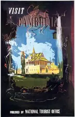 H. Dim, Visit Cambodia, poster
