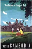 H. Dim, Visit Cambodia Landscape at Angkor Vat, poster