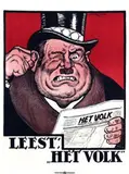 (ps. E.H. van Heek) Jordaan, Leest "Het Volk", poster