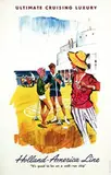 Rien Poortvliet, Holland-America Line Ultimate Cruising Luxury, 1959, poster