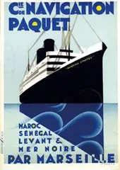 Max Ponty, Cie. de Navigation Paquet, poster