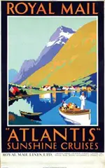 Padden, Royal Mail "Atlantis" Sunshine Cruises, poster