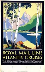 Padden, Royal Mail Line "Atlantis" Cruises, poster