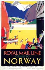 Padden, Royal Mail Line Cruises to Norway, poster