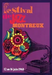 Roger Bornand, festival de Jazz Montreux, 1968, poster