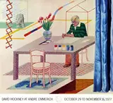 David F. Hockney, David Hockney at Andre Emmerich Gallery New York, 1977, poster