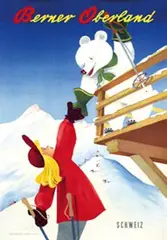 Paul Gusset, Berner Oberland, 1945, poster