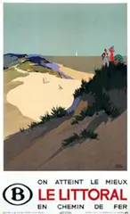Le Littoral by Herman Verbaere, 1938, poster, sold May 2005