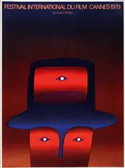 Jean-Michel Folon, Festival International Du Film Cannes, 1979, poster