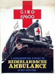 Monogram Ce, Nederlandsche Ambulance, poster