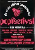 Frits Müller & Gielijn Escher, popfestival in de nieuwe RAI, 1969, poster