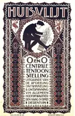 Anton Kurvers, Huisvlijt Centrale Tentoonstelling Den Haag, 1917, poster