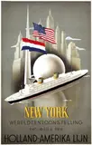 Willem F. ten Broek, Holland-Amerika Lijn New York, 1938, poster