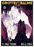 Roger Broders, Grottes de la Balme, 1929, poster