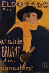 Henri de Toulouse-Lautrec, Eldorado aristide Bruant, 1892, poster