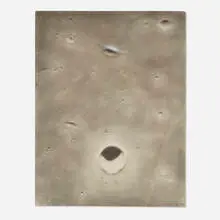 Michael Olodort, Untitled (Lunar Surface), 1969, graphite on paper