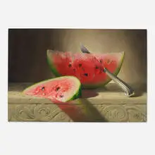 Al Proom, Watermelon Slices, 1987, oil on panel