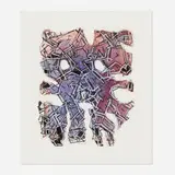 Lee Mullican, Untitled, 1994, pastel, ink and mixed media on paper
