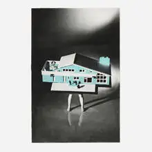 Laurie Simmons, Blue House (from the Food, Clothing and Shelter portfolio), 1996, photogravure in colors