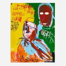 James Franco, Riot Oct, 2008, mixed media on canvas
