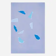 Alex Clarke, Untitled, 2015, paper collage and gouache on canvas
