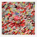 Andrew Schoultz, Melting Candle (Red), 2010, acrylic on wood