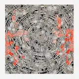 Andrew Schoultz, Roving Eye, 2010, acrylic on wood
