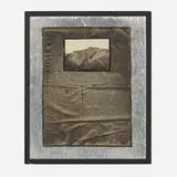 Llyn Foulkes, Untitled, 1962, mixed media collage on paper in artist's frame