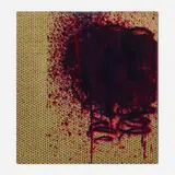 Andisheh Avini, Untitled II, 2011, screenprint and marquetry on wood