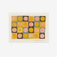 Frederick Hammersley, Spots, 1951, gouache and ink on paper