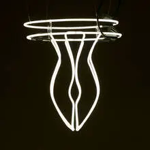 Zoë Buckman, Neon Chastity, 2015, neon tube, wire